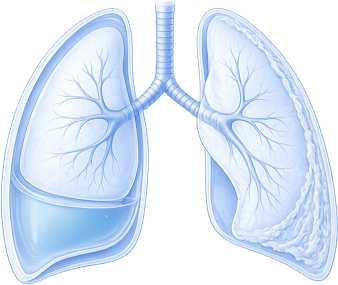 Illustration of pleural disease